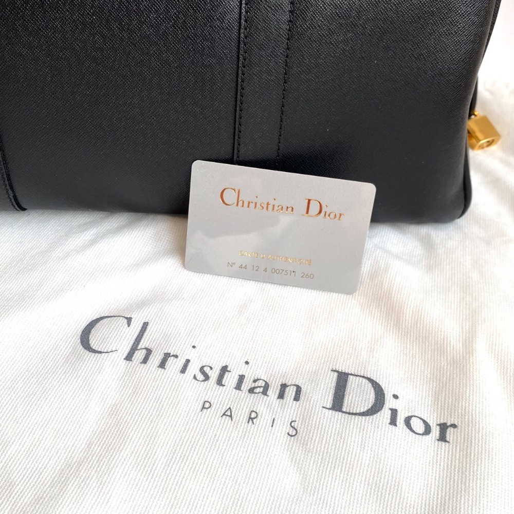 *RARE* Vintage Christian Dior Bag Traveller Travel Speedy Boston Black - Picture 7 of 13
